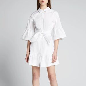 VERONICA BEARD Luriane Poplin Bell-Sleeve Dress, size 4